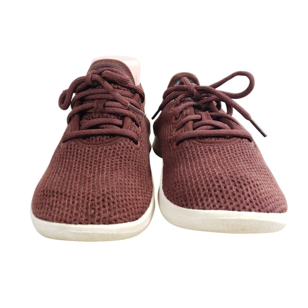 Allbirds Womens Size 8 Tree Runners Sneakers Burgundy Mesh Lightweight - Picture 6 of 9